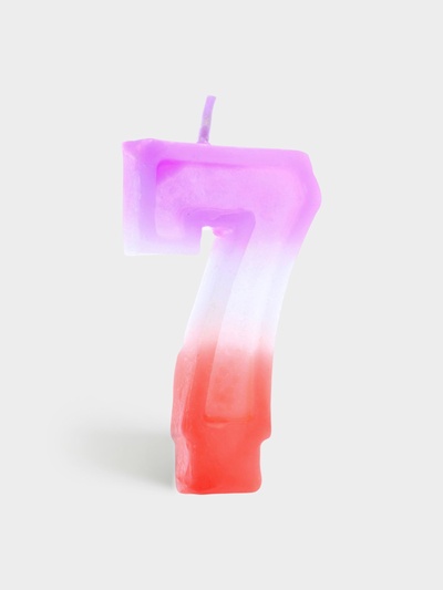 Свеча цифра для торта «7», 8×3.75×1 см