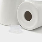 Набор для специй BellaTenero, 5 предметов: солонка, перечница, 2 соусника, на бамбуковой подставке, фарфор, белый - Фото 4