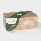 Набор фарфоровый чайный на бамбуковой подставке Доляна «Эстет», 5 предметов: чайник 800 мл, 4 кружки 220 мл, цвет белый - Фото 13