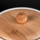 Бочонок фарфоровый с краником на деревянной подставке BellaTenero, 2.5 л, белое - Фото 4