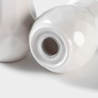 Набор для специй BellaTenero, солонка 130 мл, перечница 130 мл, на бамбуковой подставке, фарфор, белый - Фото 5