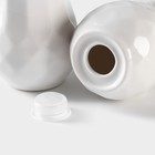 Набор для специй BellaTenero, солонка 130 мл, перечница 130 мл, на бамбуковой подставке, фарфор, белый - Фото 6