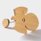 Набор для специй BellaTenero, 3 предмета: солонка 150 мл, перечница 150 мл, сахарница с ложкой 300 мл, на бамбуковой подставке, фарфор, белый - Фото 14