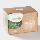 Набор для специй BellaTenero, 3 предмета: солонка 150 мл, перечница 150 мл, сахарница с ложкой 300 мл, на бамбуковой подставке, фарфор, белый - Фото 15