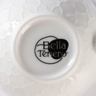 Набор керамический чайный на бамбуковой подставке BellaTenero, 6 предметов: 2 чашки 350 мл, 2 деревянных блюдца d=12 см, 2 ложки, цвет белый - фото 4257194