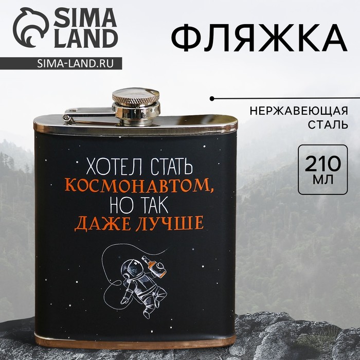 

Фляжка «Хотел стать космонавтом», 210 мл