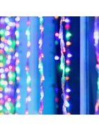 Гирлянда «Водопад» 2×1.5 м, IP44, прозрачная нить, 400 LED, свечение мульти, 8 комбинаций режимов, 220 В - Фото 7