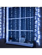 Гирлянда «Водопад» 2×1.5 м, IP44, прозрачная нить, 400 LED, свечение белое, 8 комбинаций режимов, 220 В - Фото 5