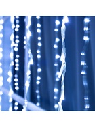 Гирлянда «Водопад» 2×1.5 м, IP44, прозрачная нить, 400 LED, свечение белое, 8 комбинаций режимов, 220 В - Фото 7