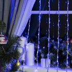 Гирлянда "Водопад" 2 х 3 м , IP44, прозрачная нить, 800 LED, свечение синее, 32 режима, 220 В - Фото 2