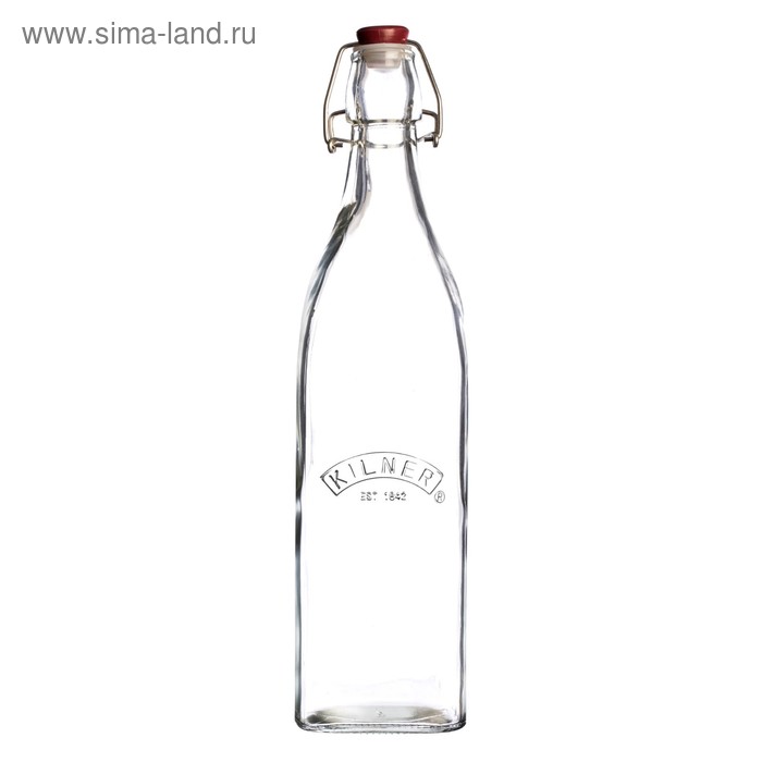 Бутылка Kilner Clip Top, квадратная, 1 л