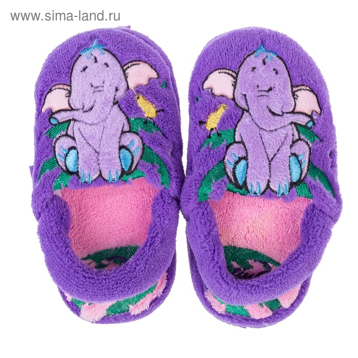 Тапочки детские, цвет фиолетовый, размер 29 - Фото 1