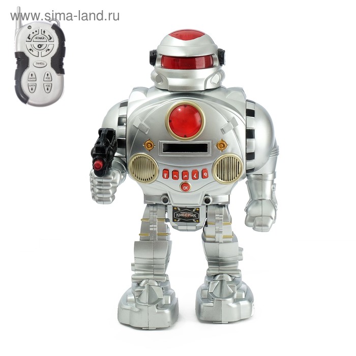 Робот радиоуправляемый «Защитник планеты», световые и звуковые эффекты, стреляет, русский чип