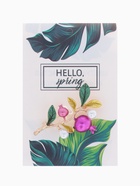 Брошь «Ветвь гранатовая», цветная в золоте - Фото 2