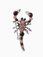 Брошь «Скорпион», цвет розово-фиолетовый в черненом серебре - Фото 1