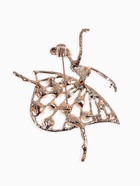 Брошь «Балерина», в платье, цветная в золоте - Фото 2