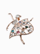 Брошь «Балерина», в платье, цветная в золоте - Фото 4