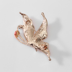 Брошь «Бабочка» нежность, цвет бело-розовый в розовом золоте - Фото 4