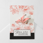 Брошь «Бабочка» нежность, цвет бело-розовый в розовом золоте - Фото 3