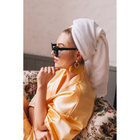 Серьги «Кисти» арабика, круг, цвет горчичный в золоте - Фото 3