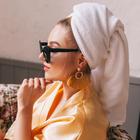 Серьги «Кисти» арабика, круг, цвет горчичный в золоте - Фото 4