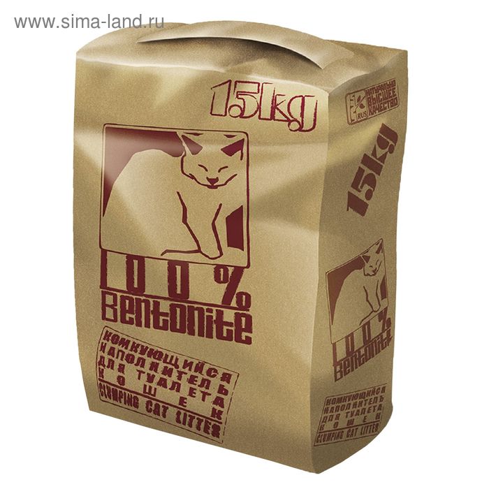 Наполнитель минеральный комкующийся No Name, 15 кг - Фото 1