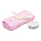 Набор: 2 мешочка аромасаше, сухоцветы, свеча и полотенце "Приятных моментов" - Фото 4