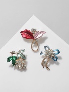 Брошь «Цветочные букетики», форма МИКС, МИКС в золоте - Фото 5