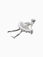 Брошь «Балеринка», цвет белый в серебре - Фото 4