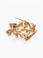 Брошь «Колокольчики», белая в золоте - Фото 3