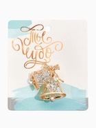 Брошь «Колокольчики», белая в золоте - Фото 4