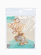 Брошь «Колокольчики», белая в золоте - Фото 6