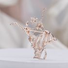 Брошь «Танцовщицы», цвет белый в розовом золоте - Фото 2