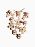 Брошь «Виноградная гроздь» с цветами, цвет радужный в золоте - Фото 2