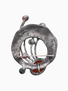 Брошь «Ветвь турмалиновая», цветная в черненом серебре - Фото 2