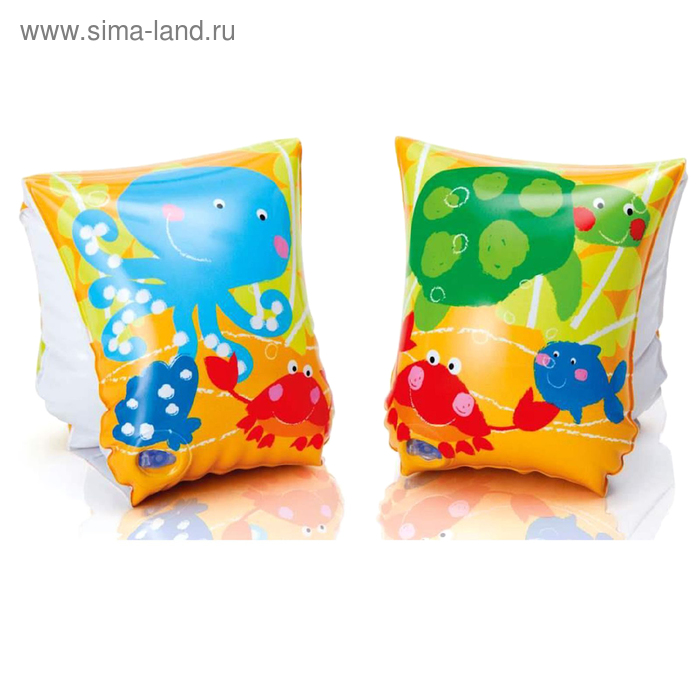 Нарукавники «Тропические друзья», 23 х 15 см, от 3-6 лет, 58652EU INTEX - Фото 1