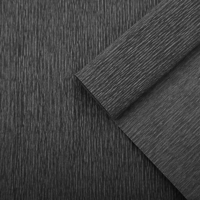 Креп для цветов простой, цвет тёмно-серый, 0,5 х 2,5 м