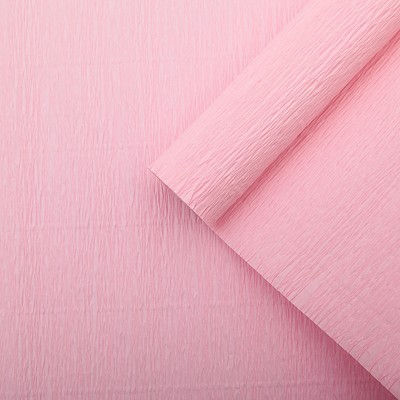Креп для цветов простой, цвет светло-розовый, 0,5 х 2,5 м