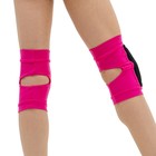 Наколенники для гимнастики и танцев Grace Dance, с уплотнителем, р. XS, 4-7 лет, цвет фуксия/чёрный - Фото 5