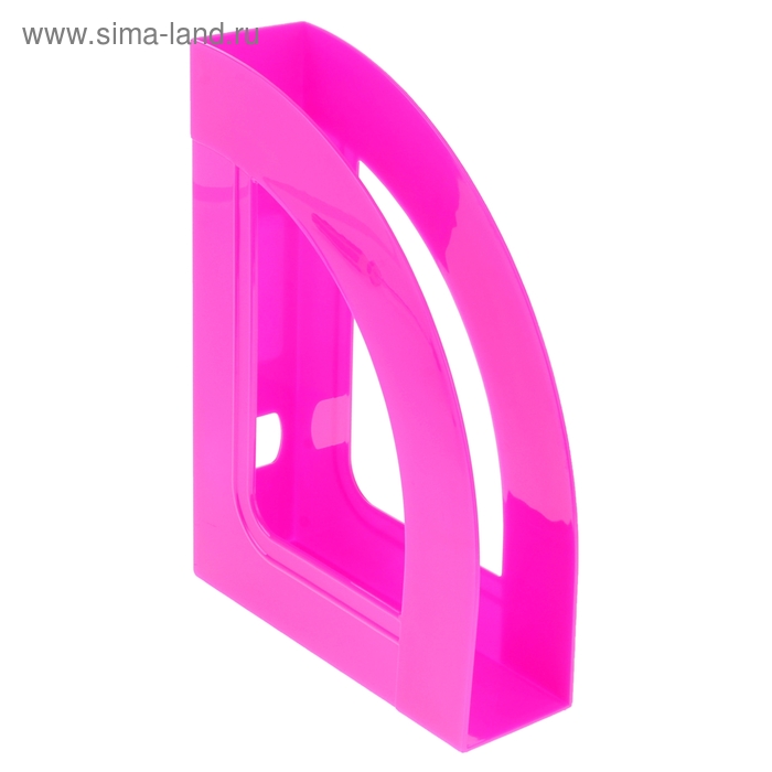Лоток для бумаг вертикальный "Респект", розовый - Фото 1