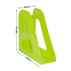 Лоток для бумаг вертикальный "Фаворит", зеленый KIWI - Фото 3