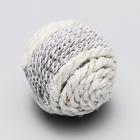 Набор витых игрушек для кошек: мышь 7 см шарик 4 см, сизаль, цвет МИКС - Фото 4