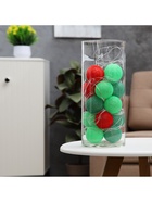 Гирлянда - нить, 5 м с насадками «Клубки летние», IP20, прозрачная нить, 20 LED, свечение тёплое белое, 220 В - фото 118556969 Гирлянда - нить, 5 м с насадками «Клубки летние», IP20, прозрачная нить, 20 LED, свечение тёплое белое, 220 В - фото 118556969