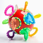 Развивающая игрушка погремушка - трещотка «Шар», цвет МИКС, Крошка Я - фото 5883709