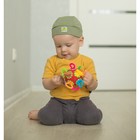 Погремушка развивающая игрушка Крошка Я «Шар трещотка», от 3 мес., красный - Фото 18