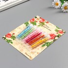 Пайетки в капсуле "Цветы крупные" 2 гр набор 6 шт 17х13 см - фото 20870602