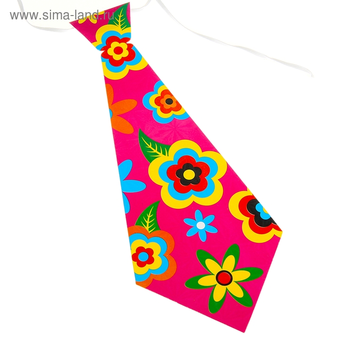 Карнавальный галстук «Цветочная поляна», набор 6 шт. - Фото 1