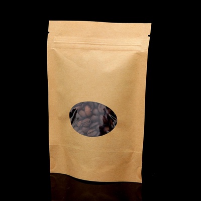 Пакет Zip-lock Крафт с круглым окном 11×16 см