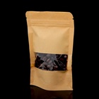 Пакет Zip-lock Крафт с прямоугольным окном 9×14 см - Фото 2
