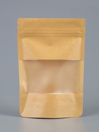 Пакет Zip-lock Крафт с прямоугольным окном 10×15 см  (артикул 3710464)  большой выбор товаров оптом и в розницу по низким ценам с доставкой